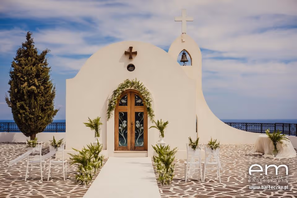 Rodos Taras widokowy z grecką kapliczką