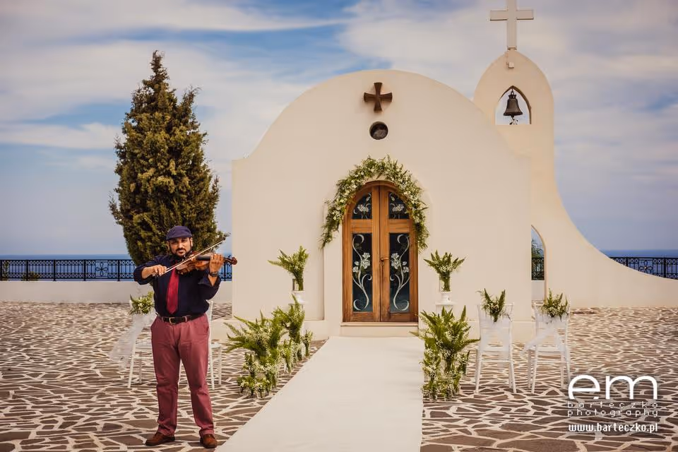 Rodos Taras widokowy z grecką kapliczką