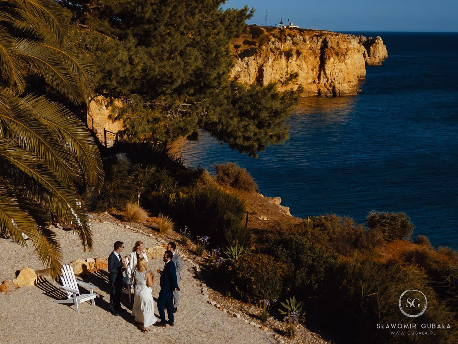 Portugalia Ogród położony na klifie