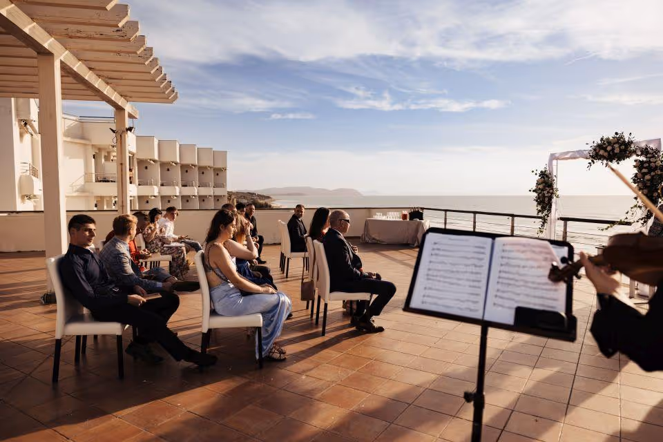 Toskania Taras przy plaży lub plaża 