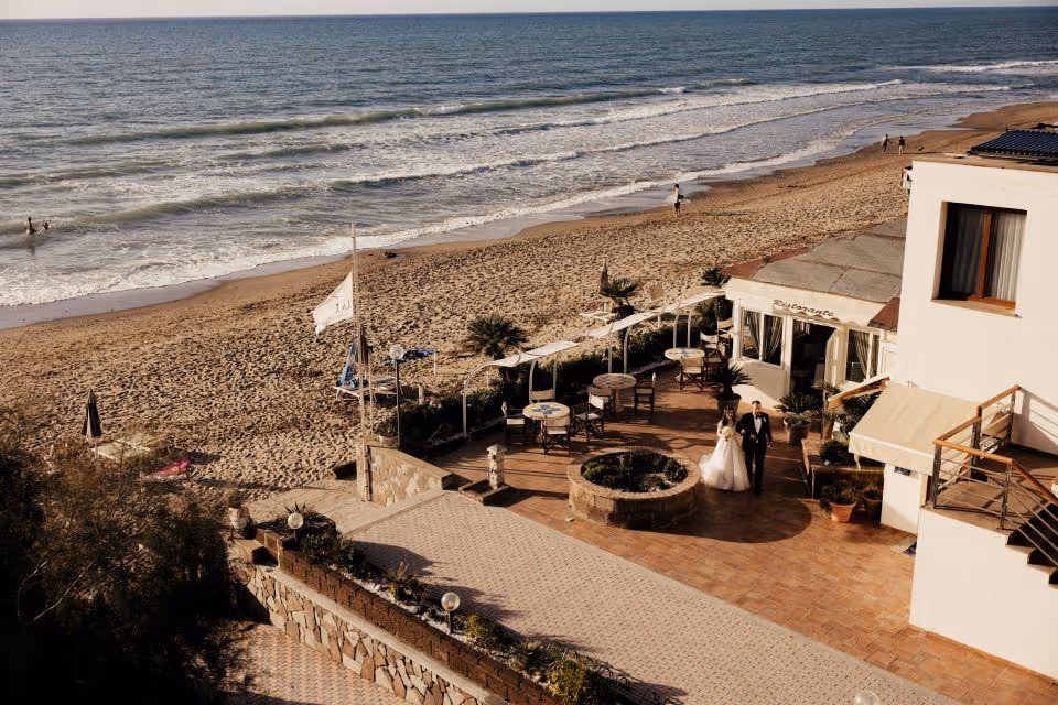 Toskania Taras przy plaży lub plaża 