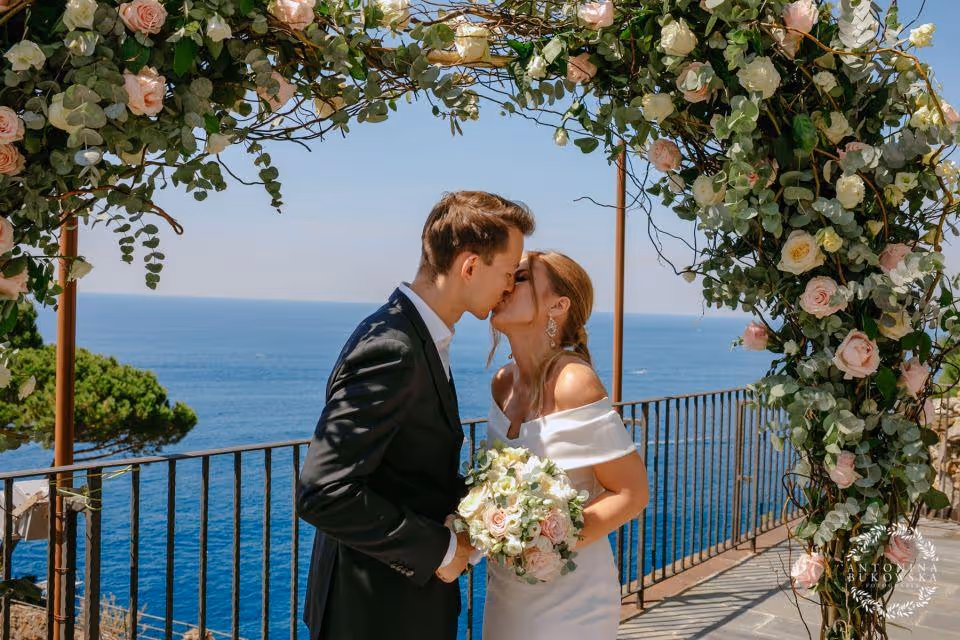 Liguria Taras zamku w malowniczej miejscowości Riomaggiore, Cinque Terre