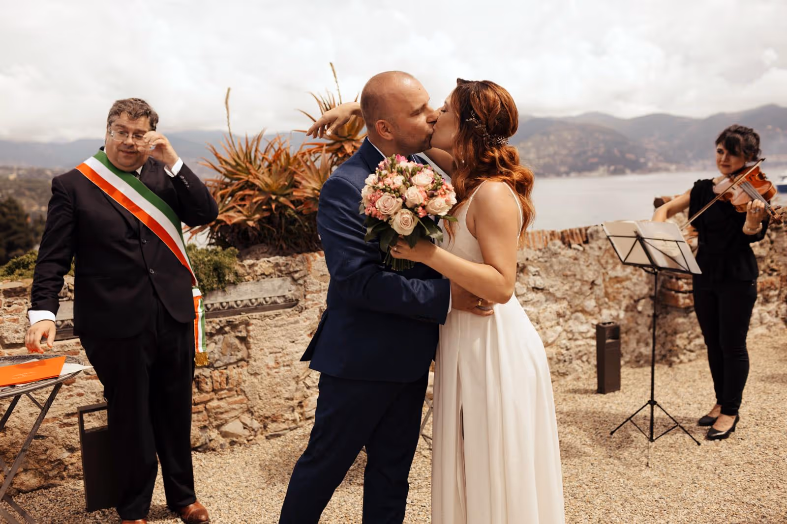 Liguria Taras zamku w Portofino