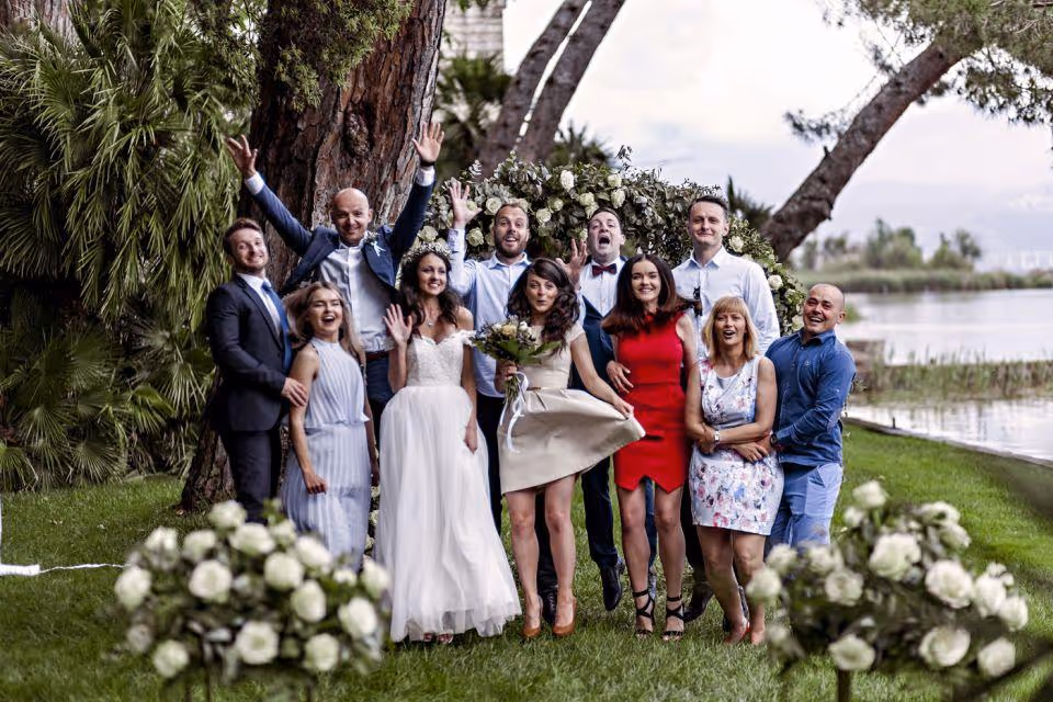 Toskania Ogród z widokiem na jezioro