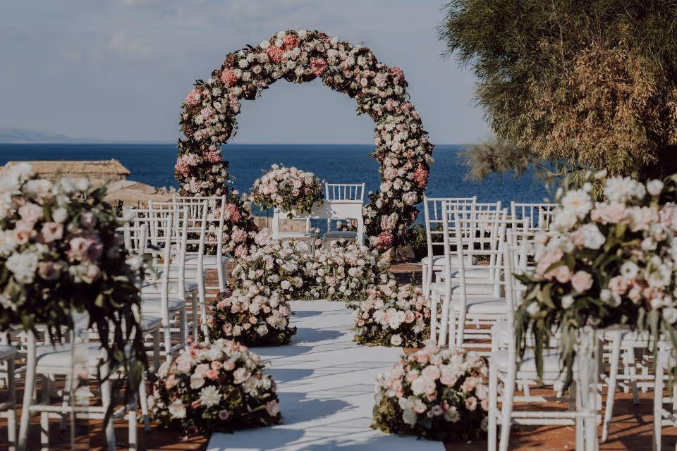 Sycylia Taras z widokiem na morze