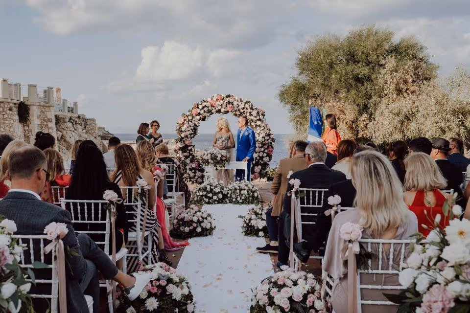 Sycylia Taras z widokiem na morze