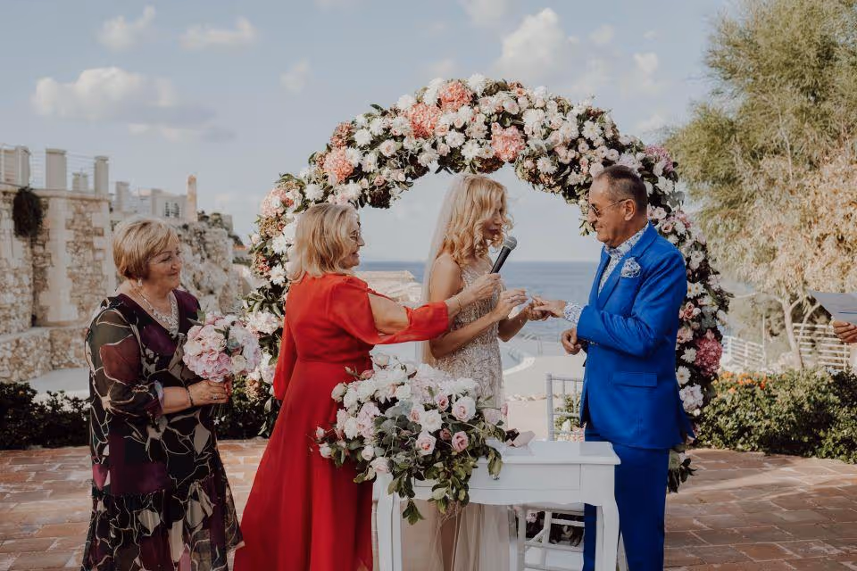 Sycylia Taras z widokiem na morze