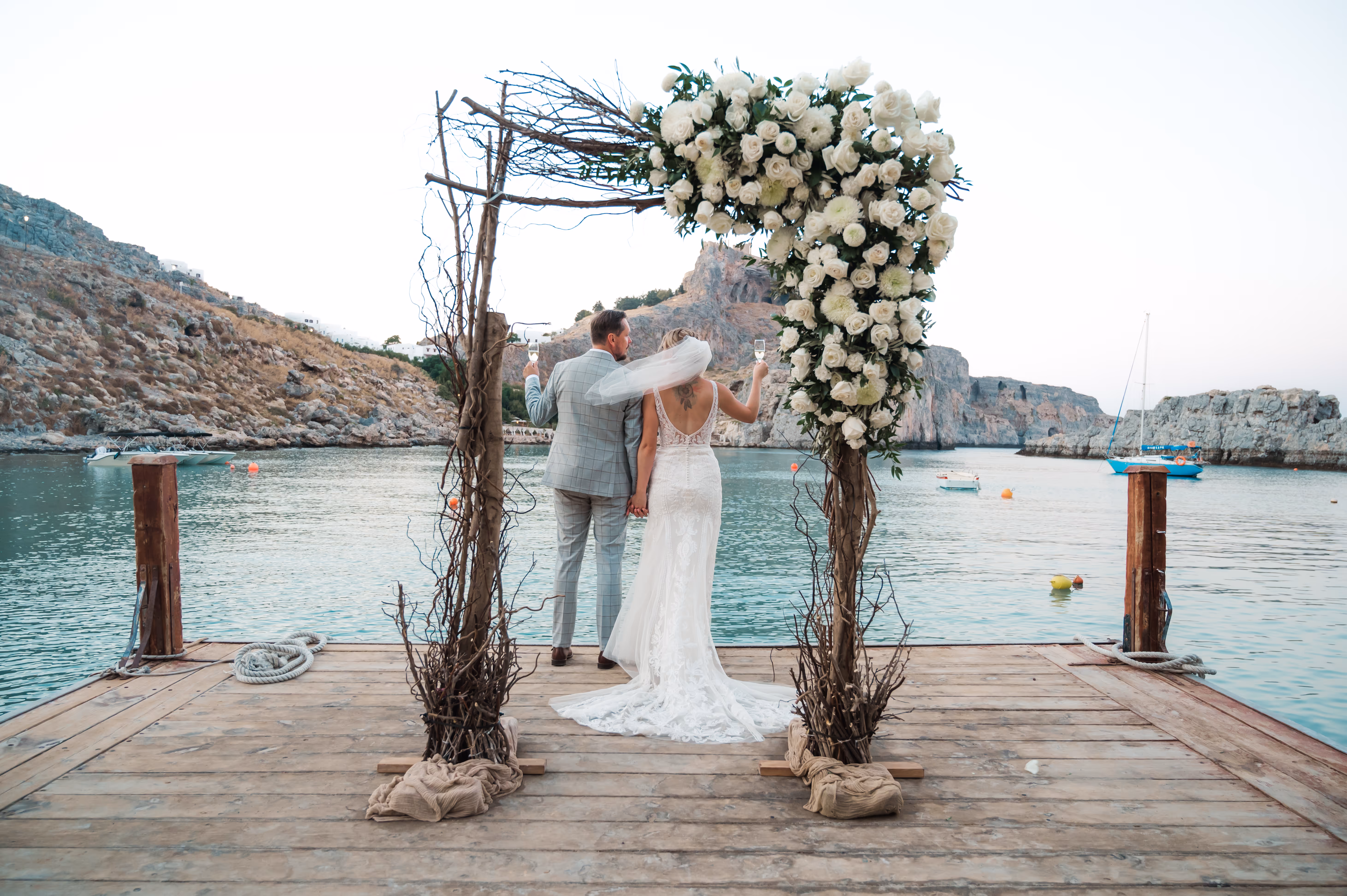 Rodos Taras widokow w Lindos