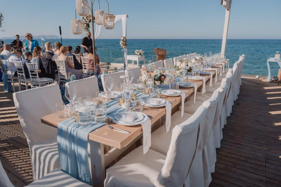 Kreta Taras z widokiem na morze – ceremonia i przyjęcie w jednym miejscu