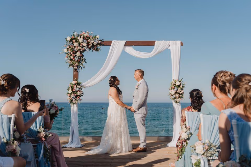 Kreta Taras z widokiem na morze – ceremonia i przyjęcie w jednym miejscu