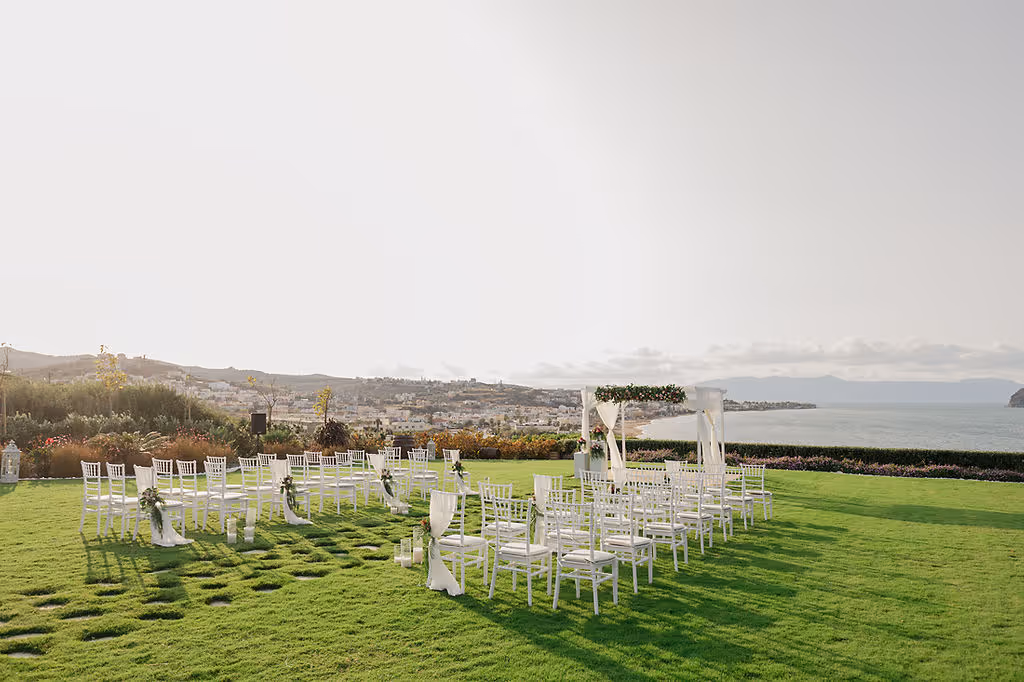 Kreta Ślub w ogrodzie z widokiem na morze