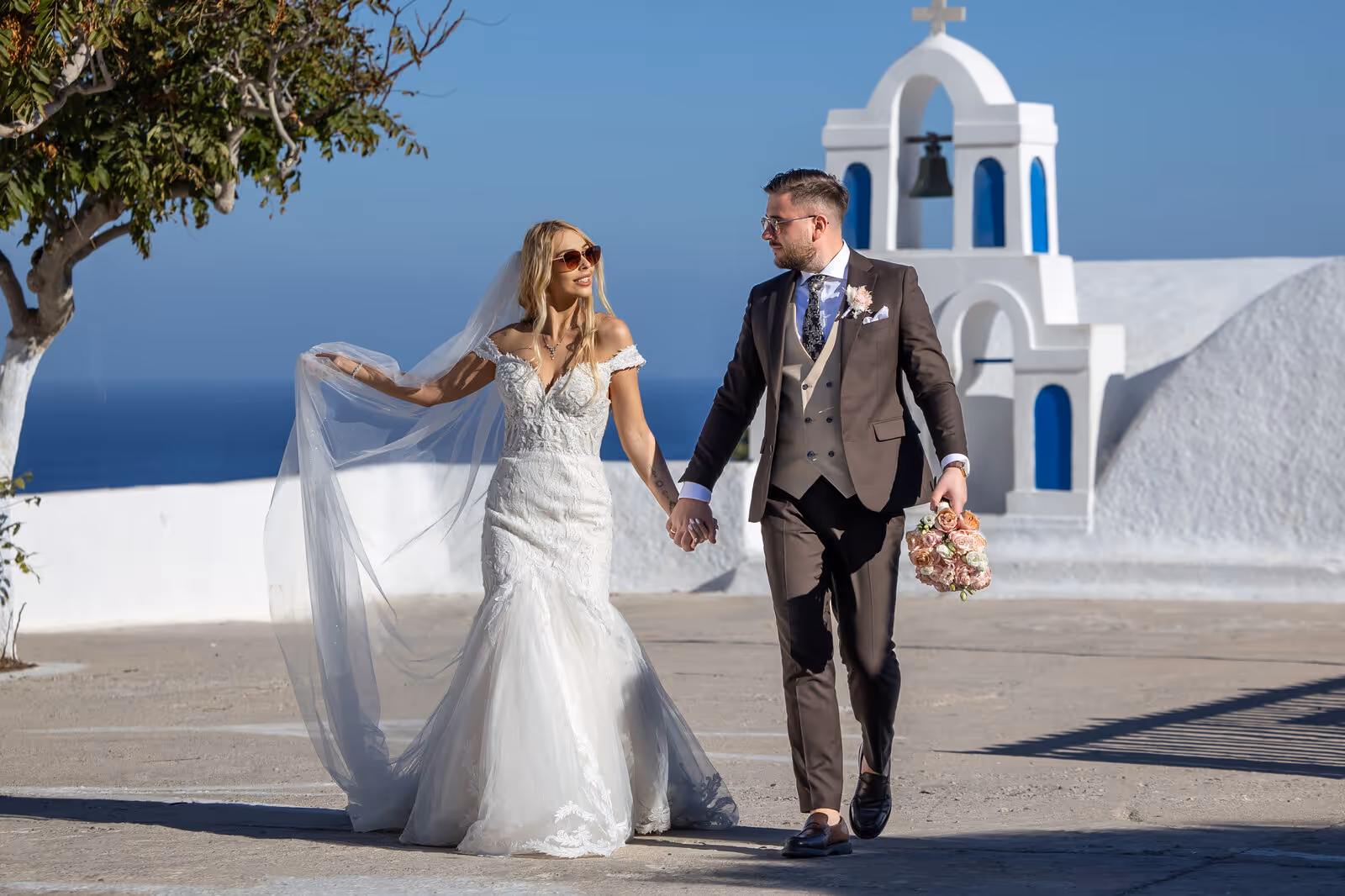Ślub w Grecji. Santorini. Taras nr. 9. Zdjęcie nr. 114