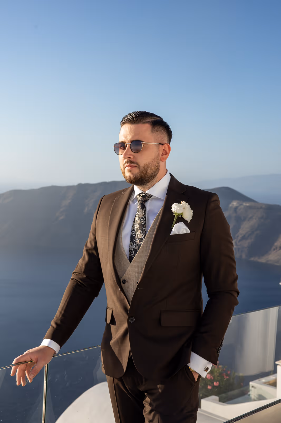 Ślub w Grecji. Santorini. Taras nr. 9. Zdjęcie nr. 3