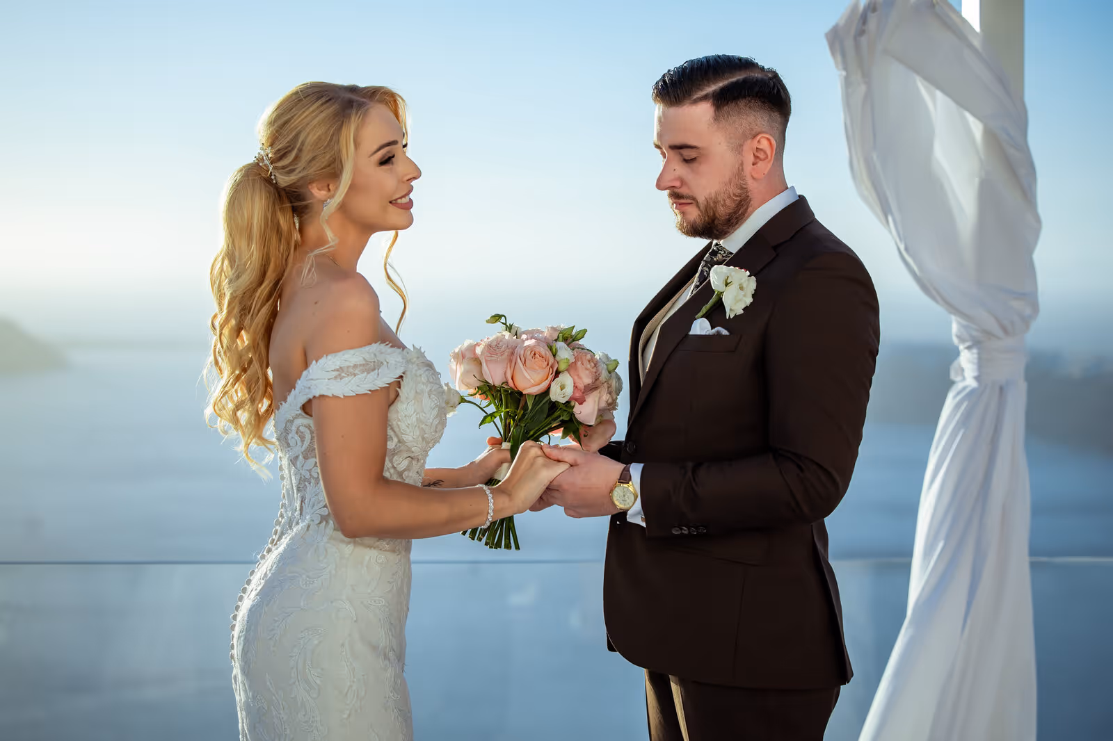 Ślub w Grecji. Santorini. Taras nr. 9. Zdjęcie nr. 31