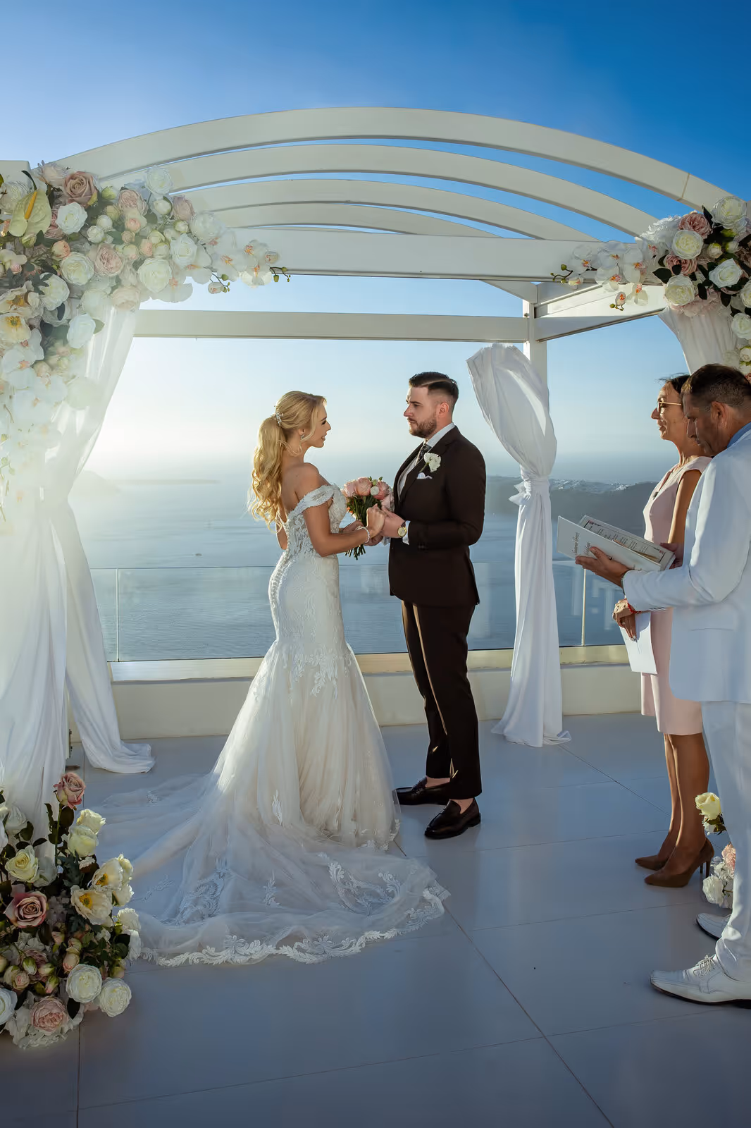 Ślub w Grecji. Santorini. Taras nr. 9. Zdjęcie nr. 32