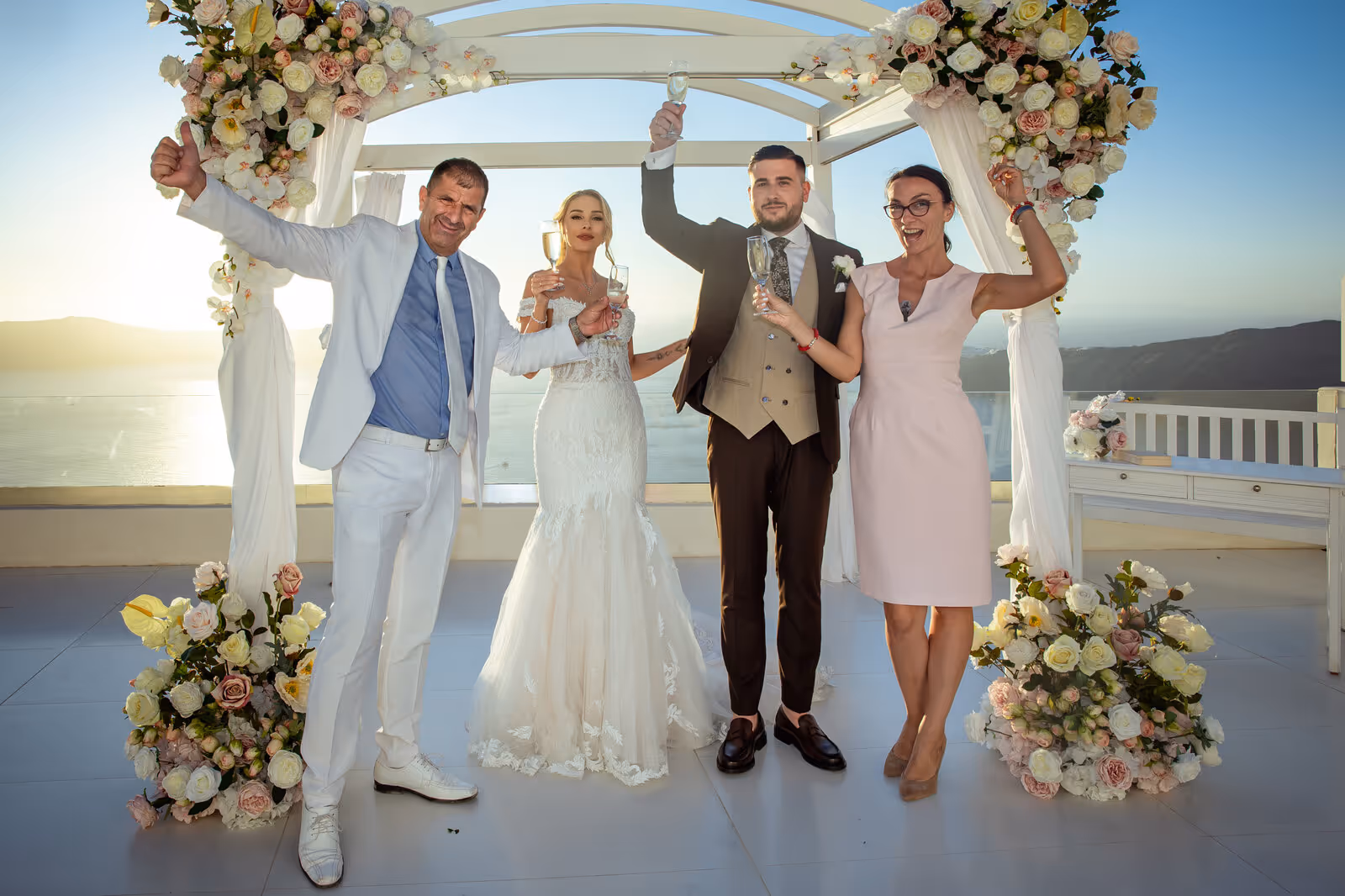 Ślub w Grecji. Santorini. Taras nr. 9. Zdjęcie nr. 41