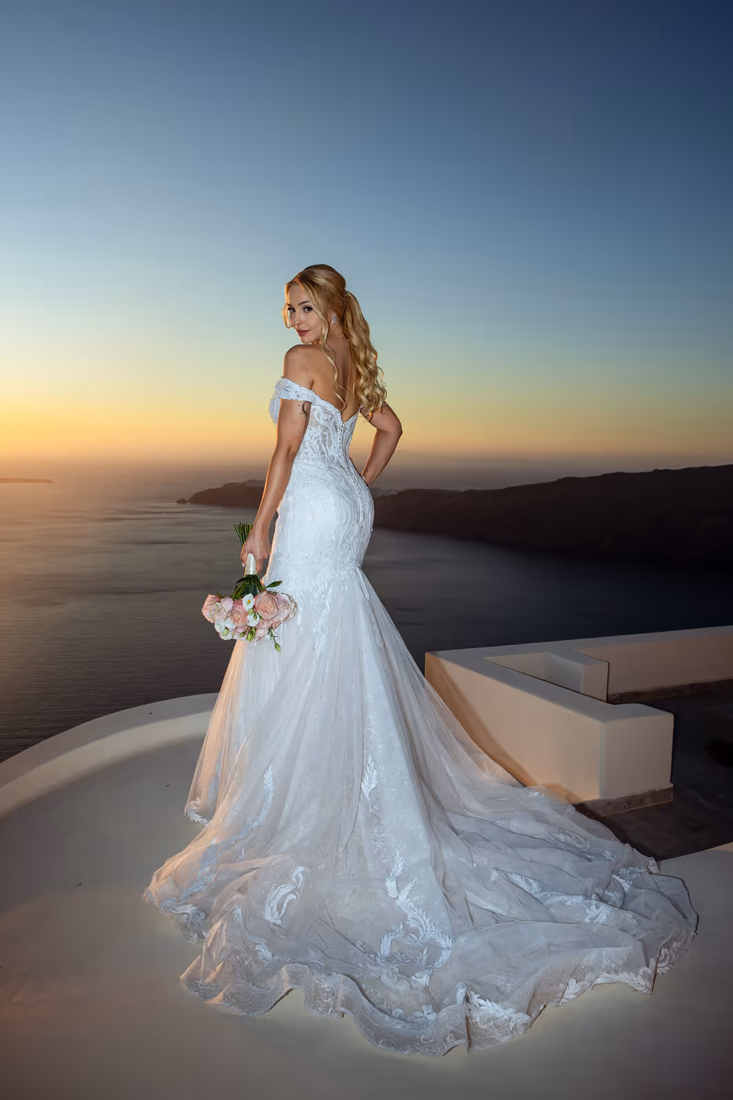Ślub w Grecji. Santorini. Taras nr. 9. Zdjęcie nr. 46