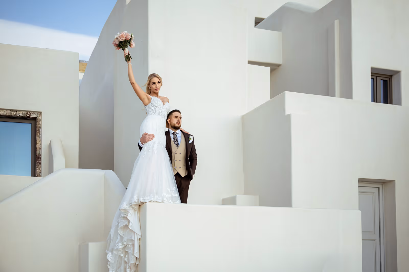 Ślub w Grecji. Santorini. Taras nr. 9. Zdjęcie nr. 50