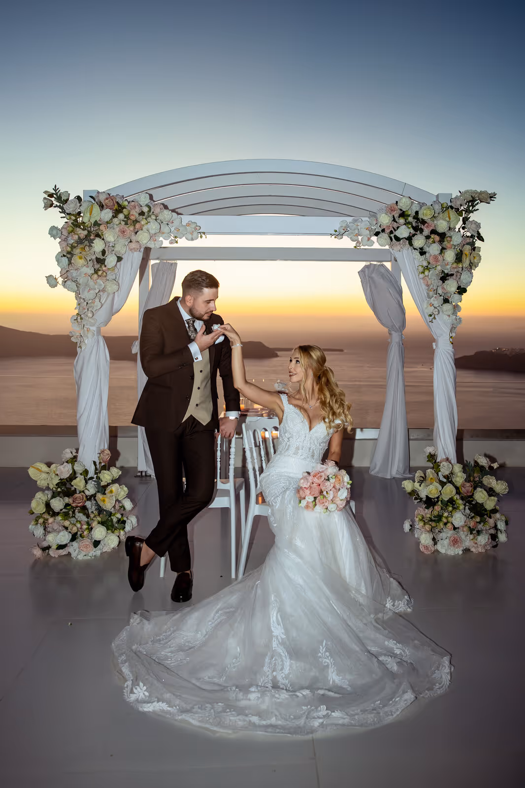 Ślub w Grecji. Santorini. Taras nr. 9. Zdjęcie nr. 58