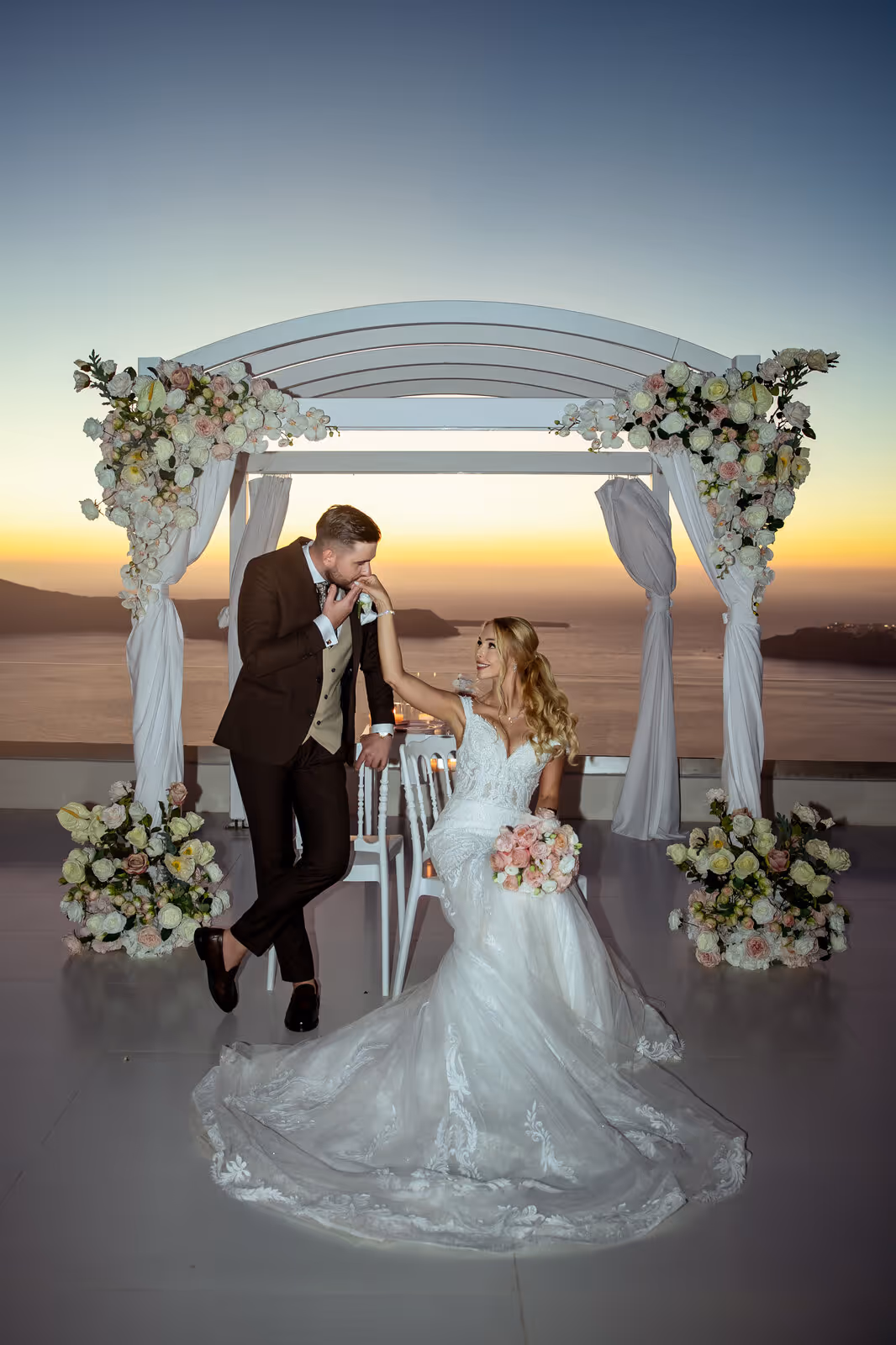 Ślub w Grecji. Santorini. Taras nr. 9. Zdjęcie nr. 59