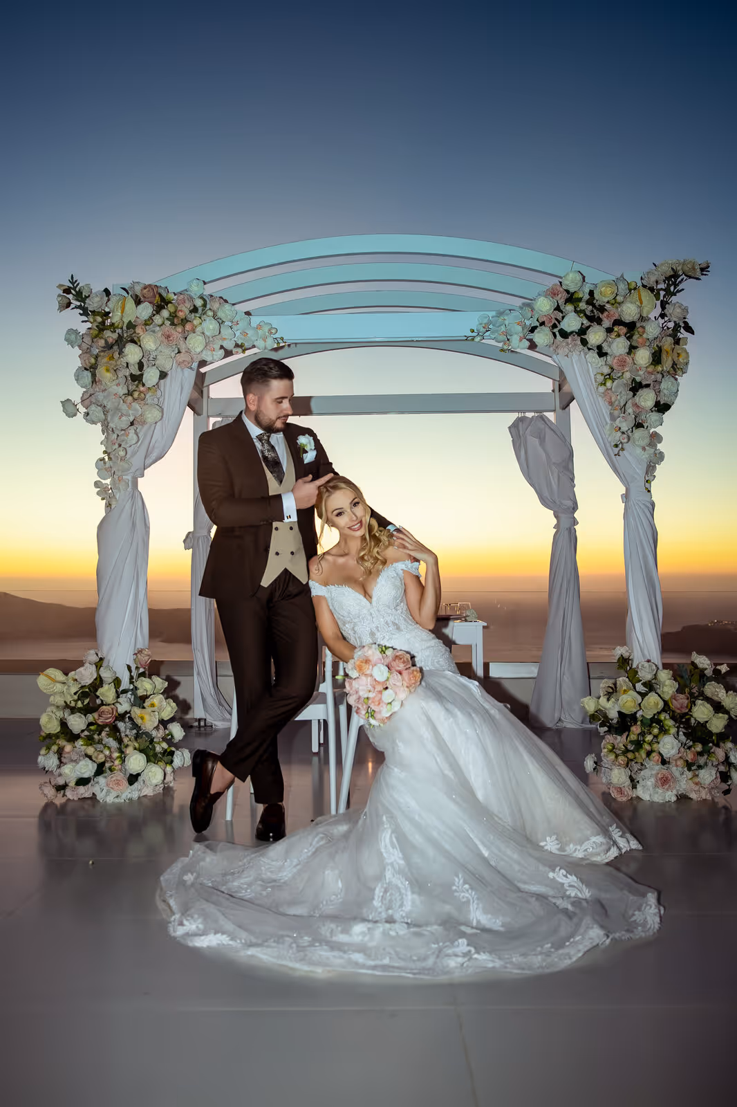 Ślub w Grecji. Santorini. Taras nr. 9. Zdjęcie nr. 60