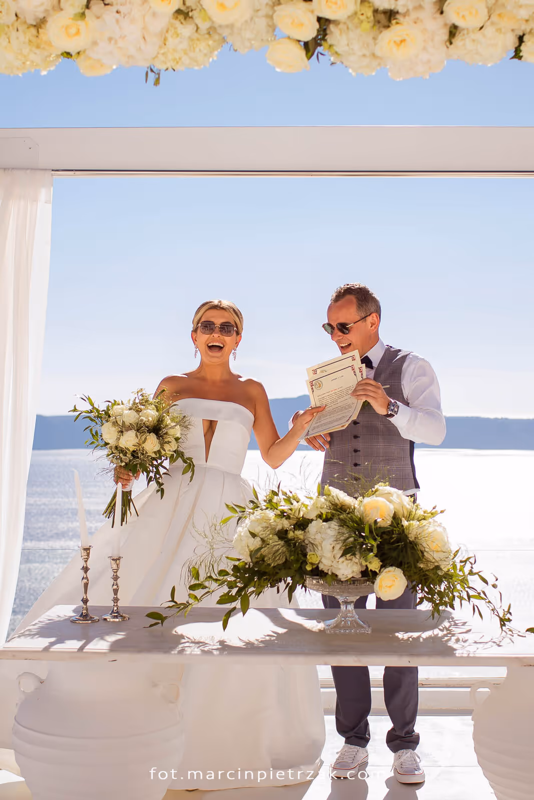 Ślub w Grecji - Santorini. Taras nr. 6. Zdjęcie nr. 27
