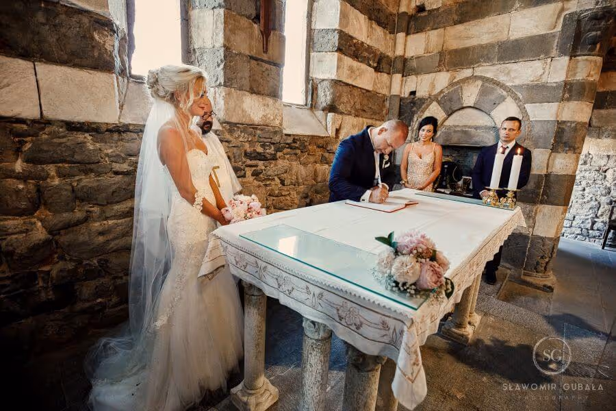 Ślub we Włoszech - Liguria (ślub) + Toskania (przyjęcie). Zdjęcie nr. 11