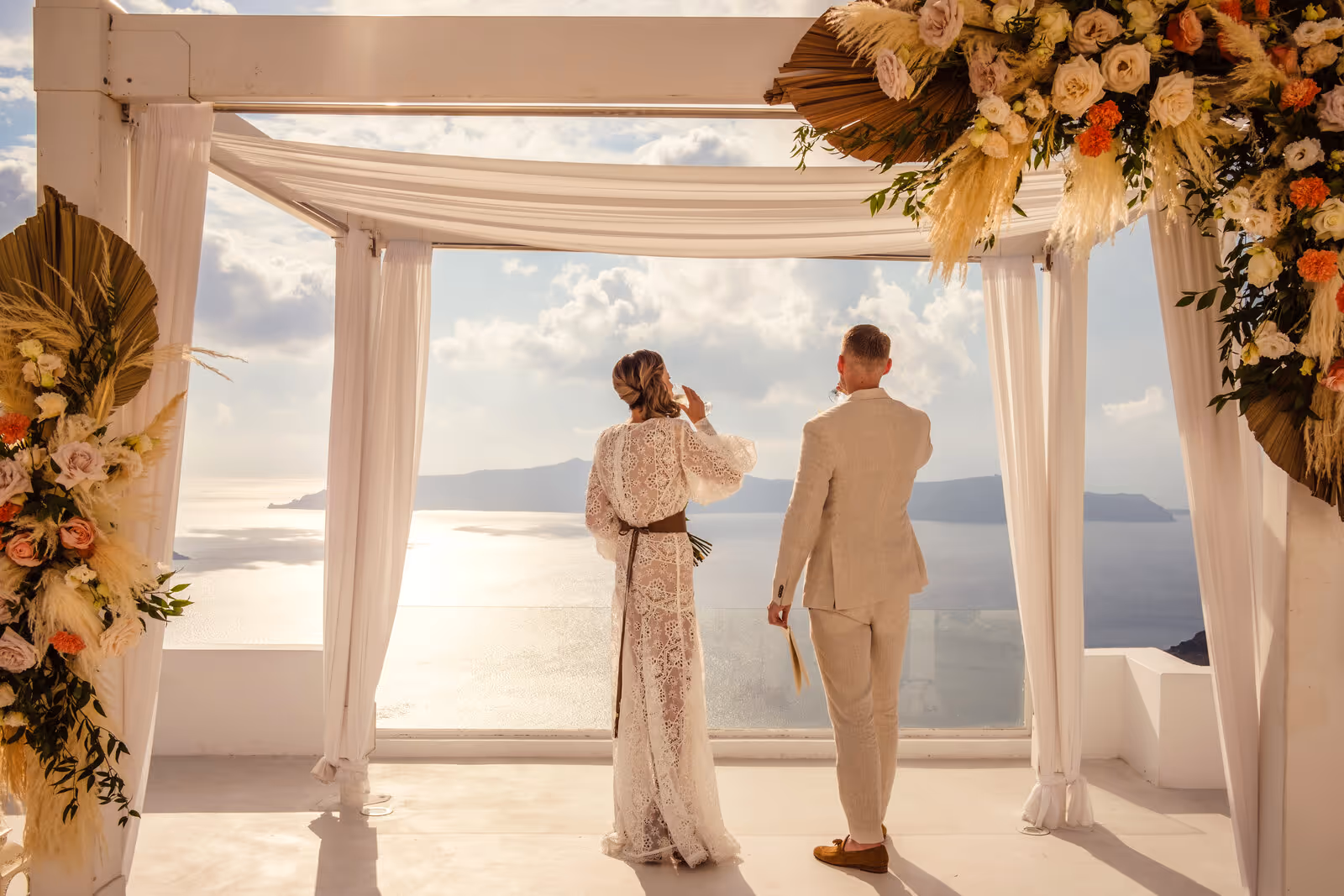Ślub w Grecji. Santorini. Taras nr. 6. Zdjęcie nr. 12