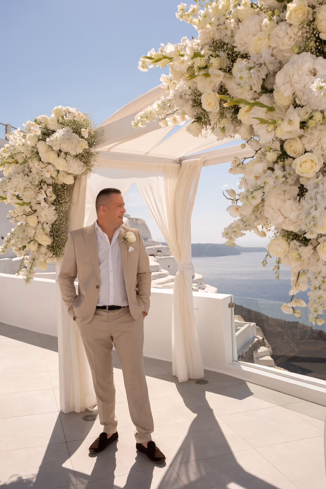Ślub w Grecji. Santorini. Taras nr. 2. Zdjęcie nr. 26