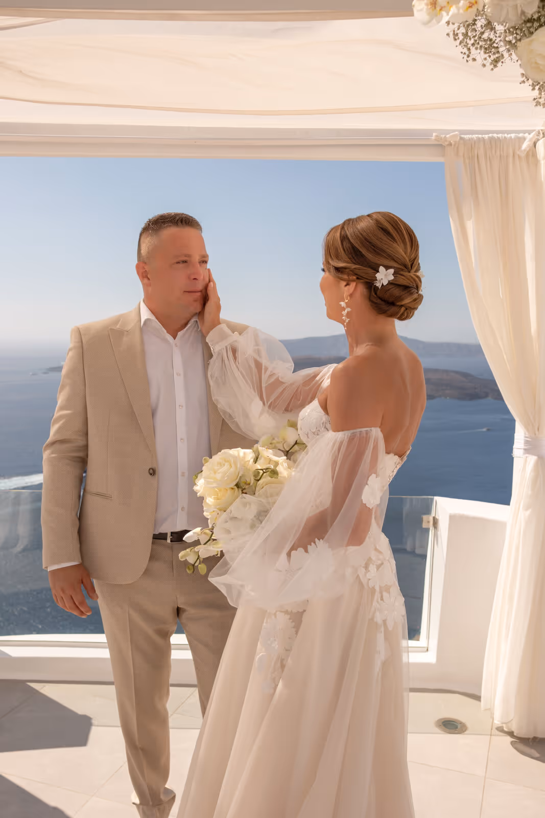 Ślub w Grecji. Santorini. Taras nr. 2. Zdjęcie nr. 33