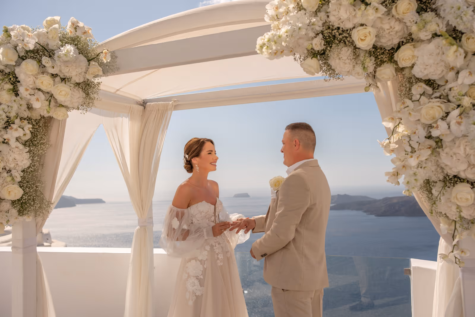 Ślub w Grecji. Santorini. Taras nr. 2. Zdjęcie nr. 46