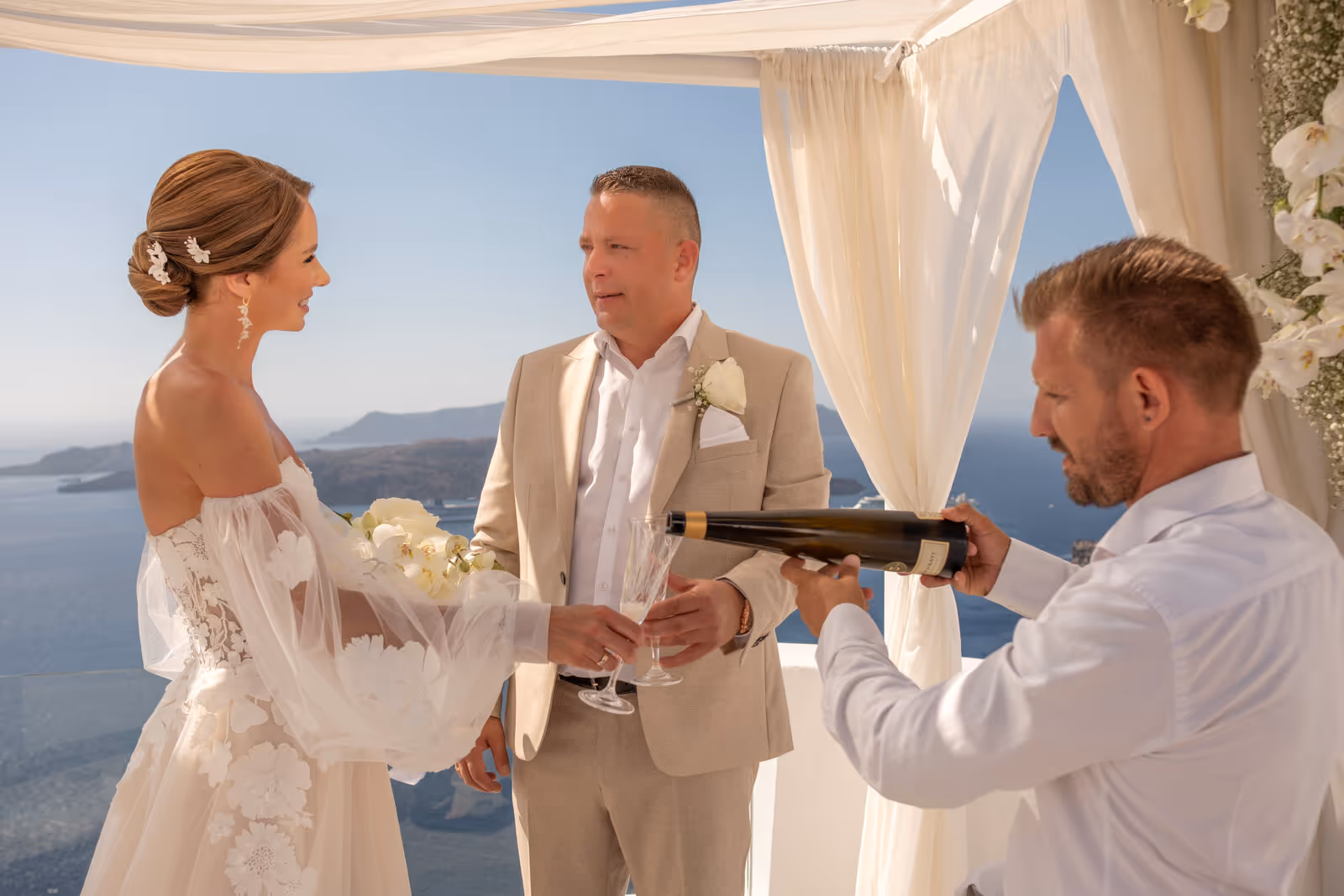 Ślub w Grecji. Santorini. Taras nr. 2. Zdjęcie nr. 49