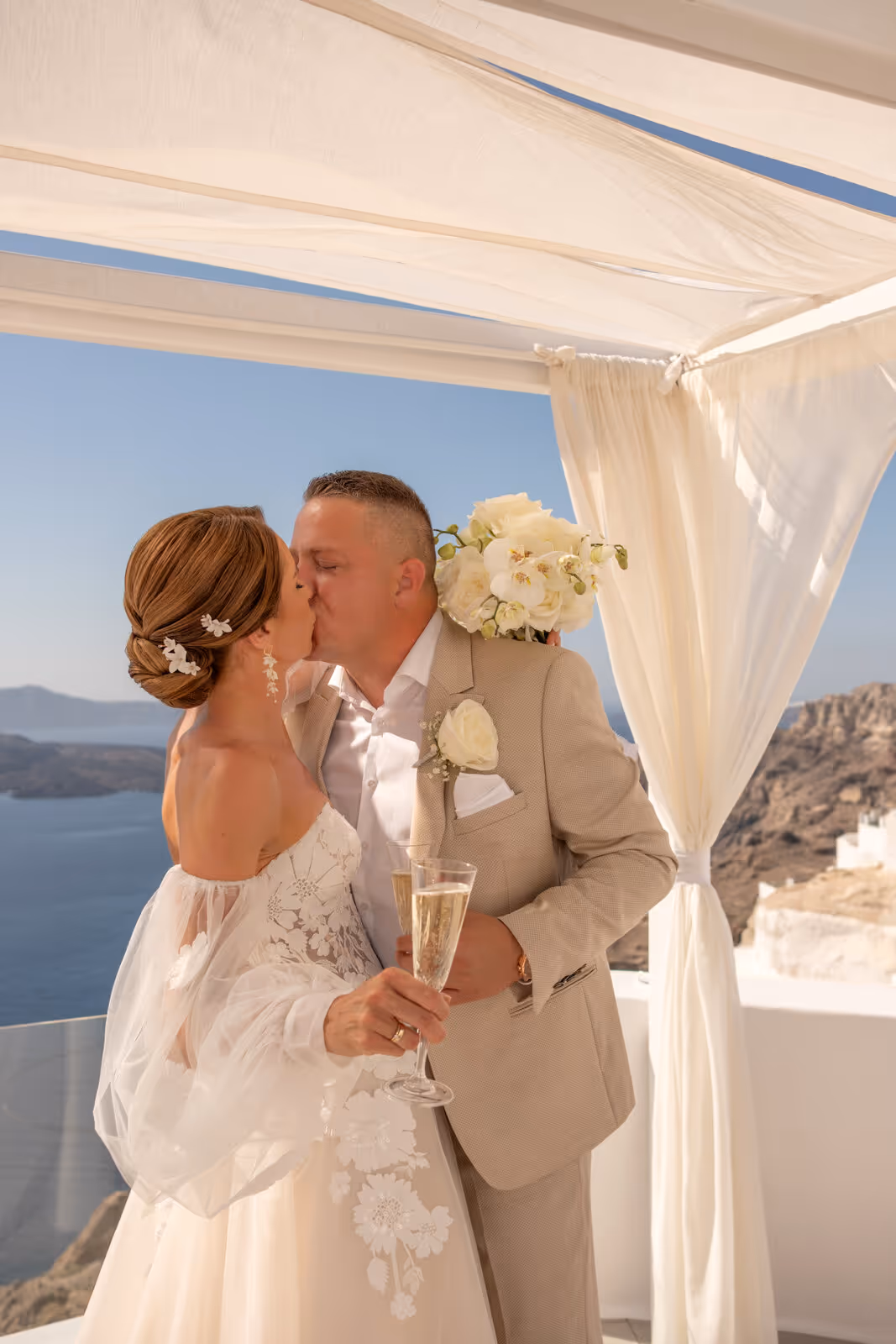 Ślub w Grecji. Santorini. Taras nr. 2. Zdjęcie nr. 50