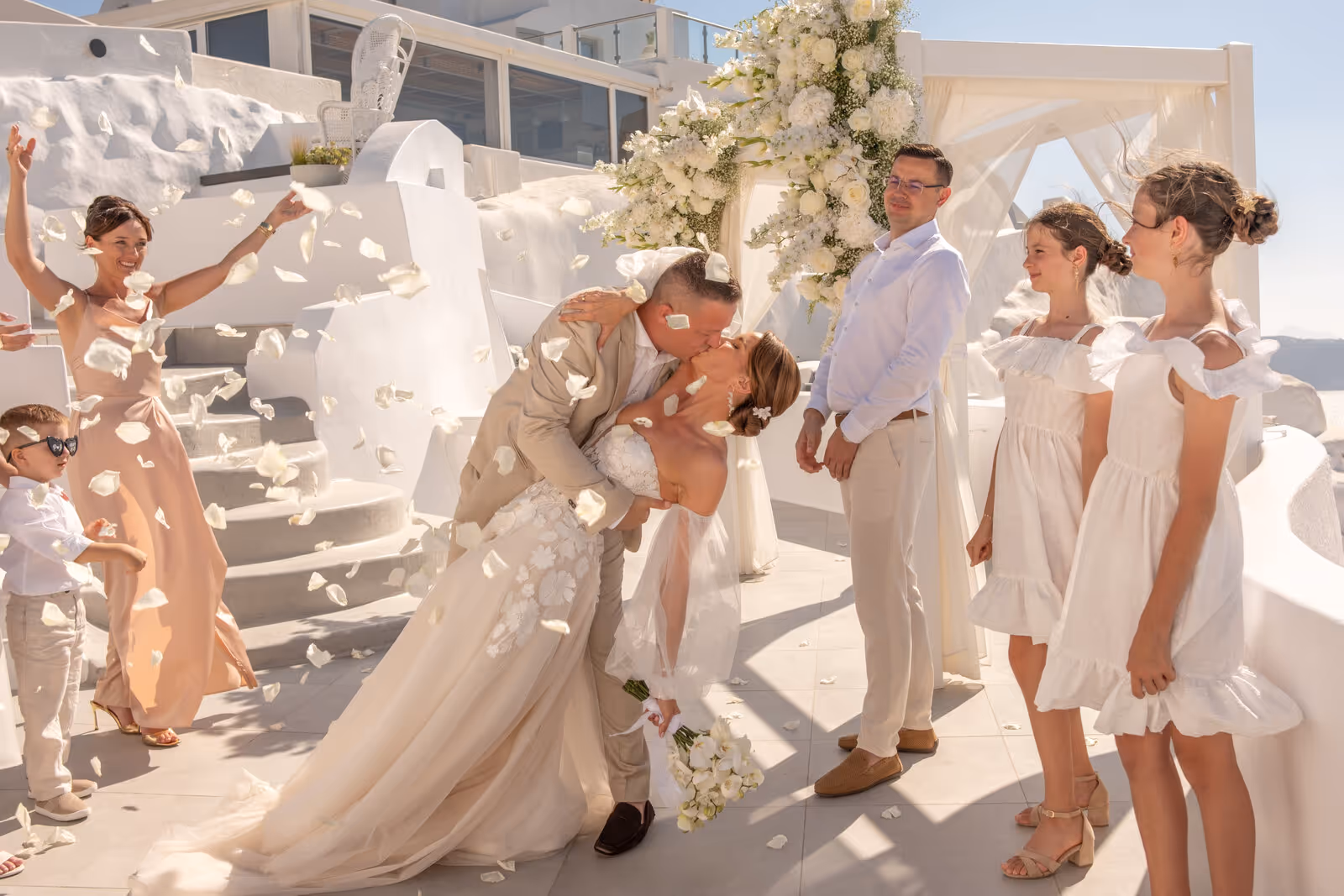 Ślub w Grecji. Santorini. Taras nr. 2. Zdjęcie nr. 52