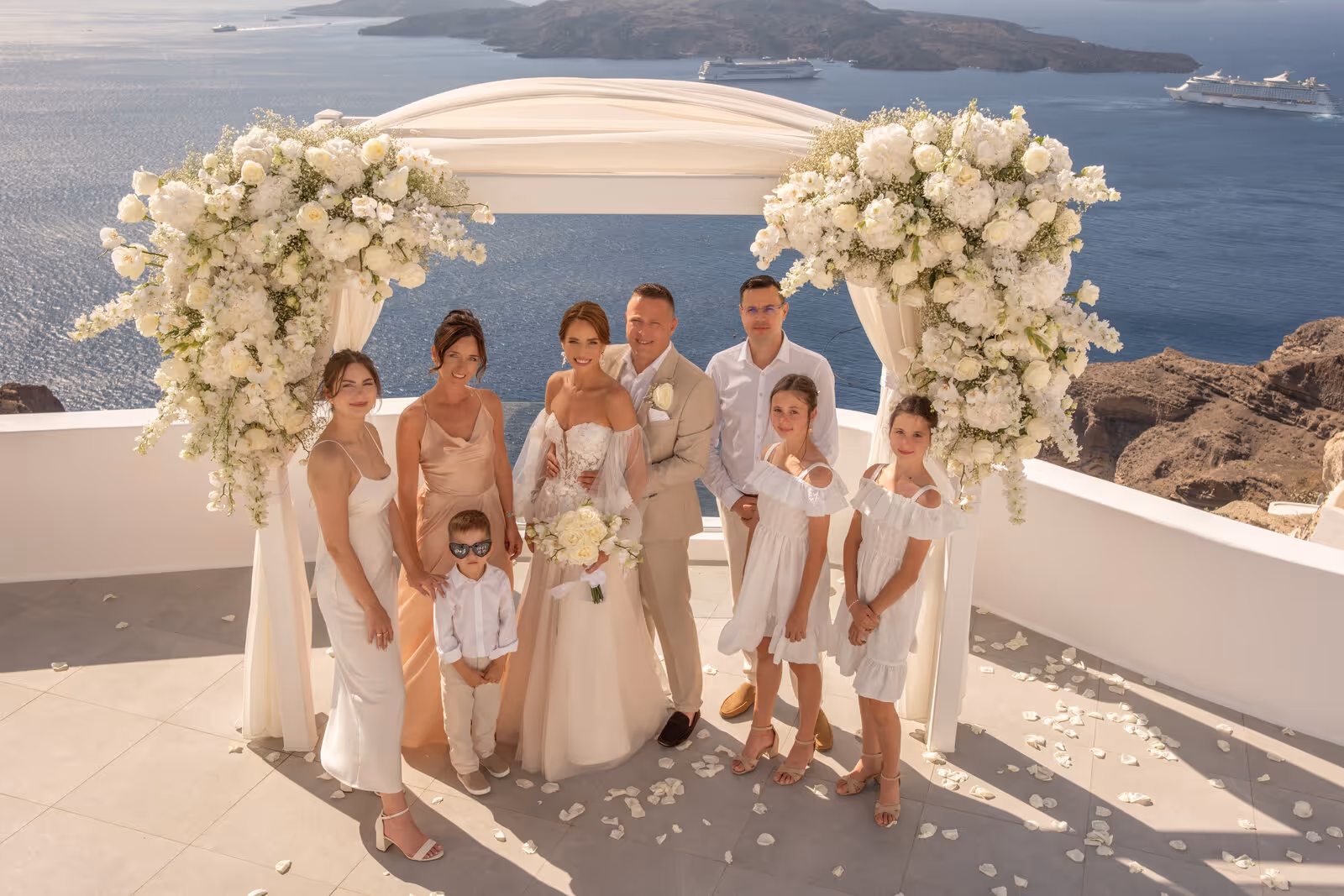 Ślub w Grecji. Santorini. Taras nr. 2. Zdjęcie nr. 53