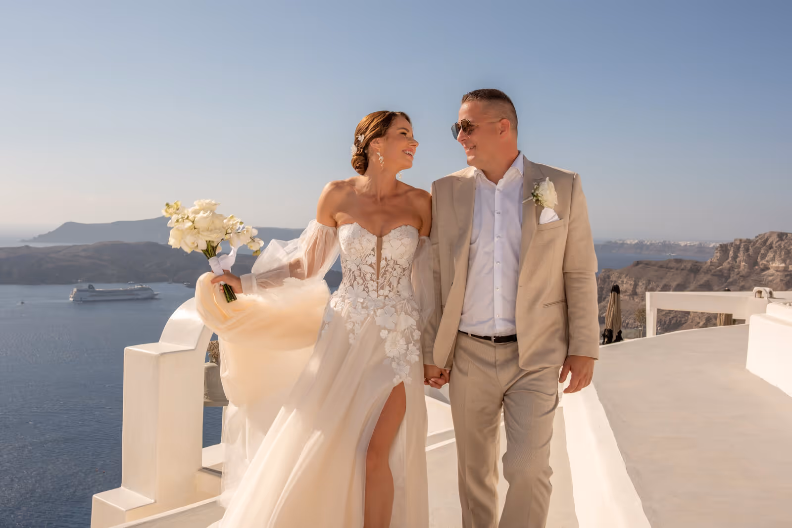 Ślub w Grecji. Santorini. Taras nr. 2. Zdjęcie nr. 63