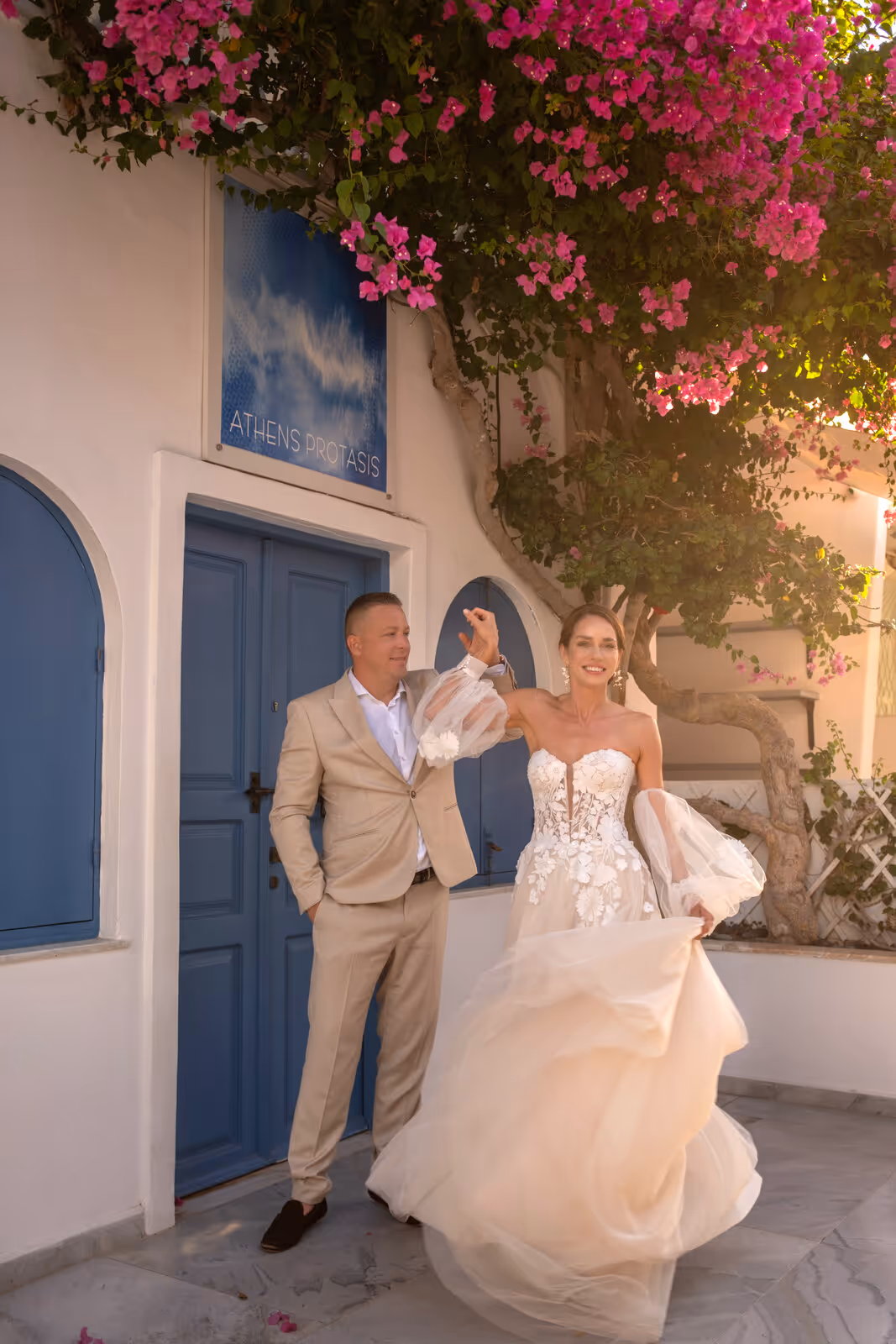 Ślub w Grecji. Santorini. Taras nr. 2. Zdjęcie nr. 82