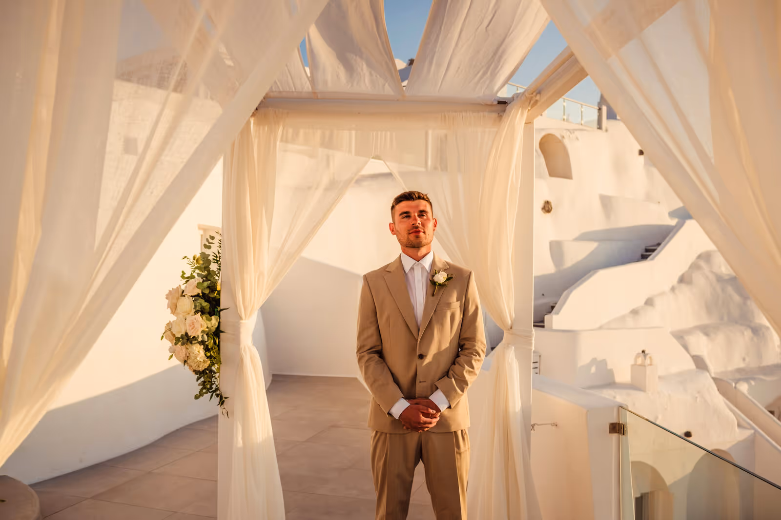 Ślub w Grecji - Santorini. Taras nr. 2 Zdjęcie nr. 9