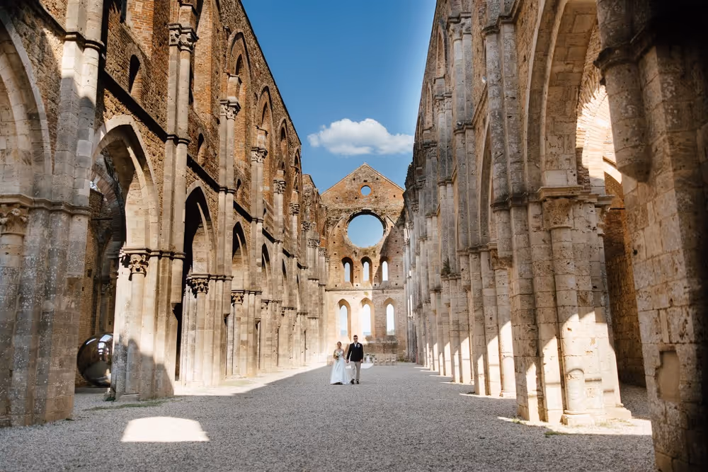 Toskania Ruiny dawnego opactwa
