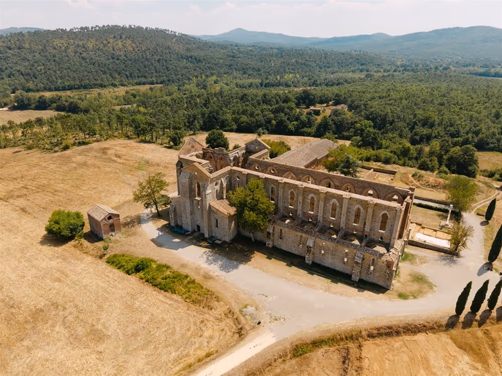 Toskania Ruiny dawnego opactwa
