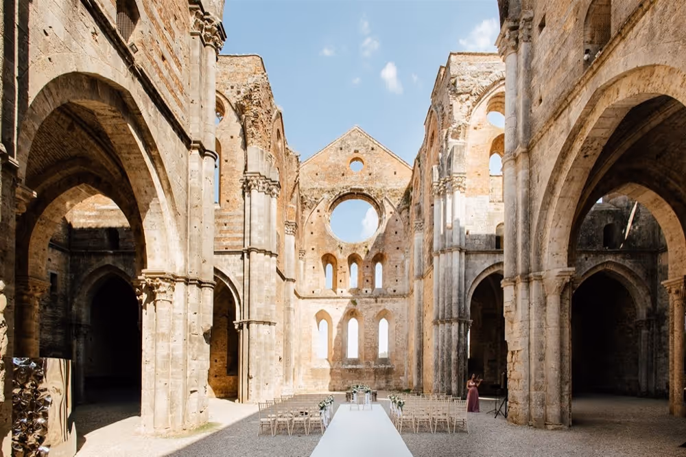 Toskania Ruiny dawnego opactwa