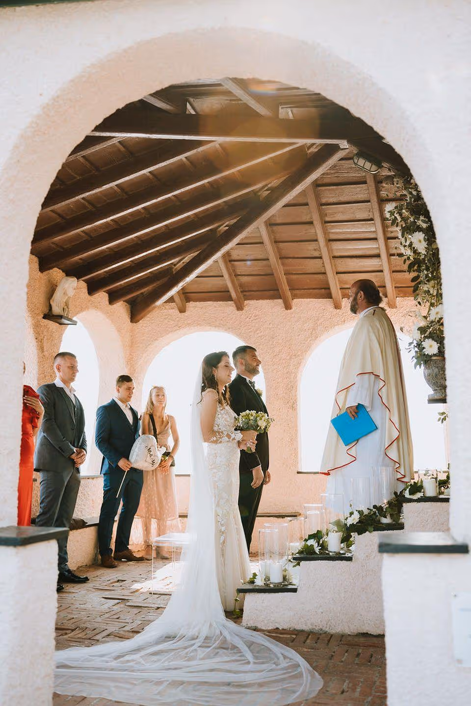 Liguria Kościółek z otwartymi krużgankami - Bonassola