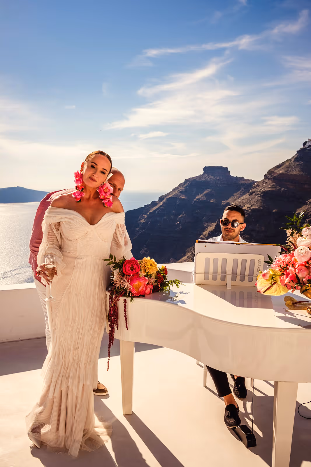 Ślub w Grecji. Santorini. Taras nr. 2. Zdjęcie nr. 1