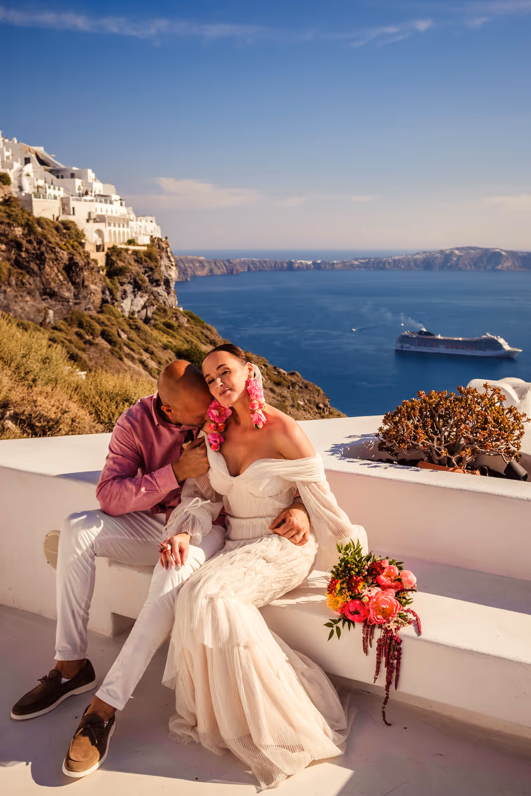 Ślub w Grecji. Santorini. Taras nr. 2. Zdjęcie nr. 9